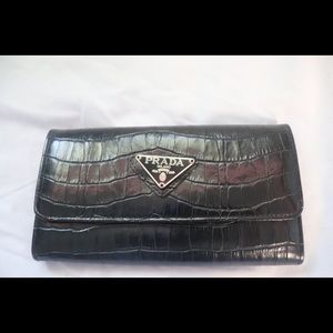 Black Prada Wallet